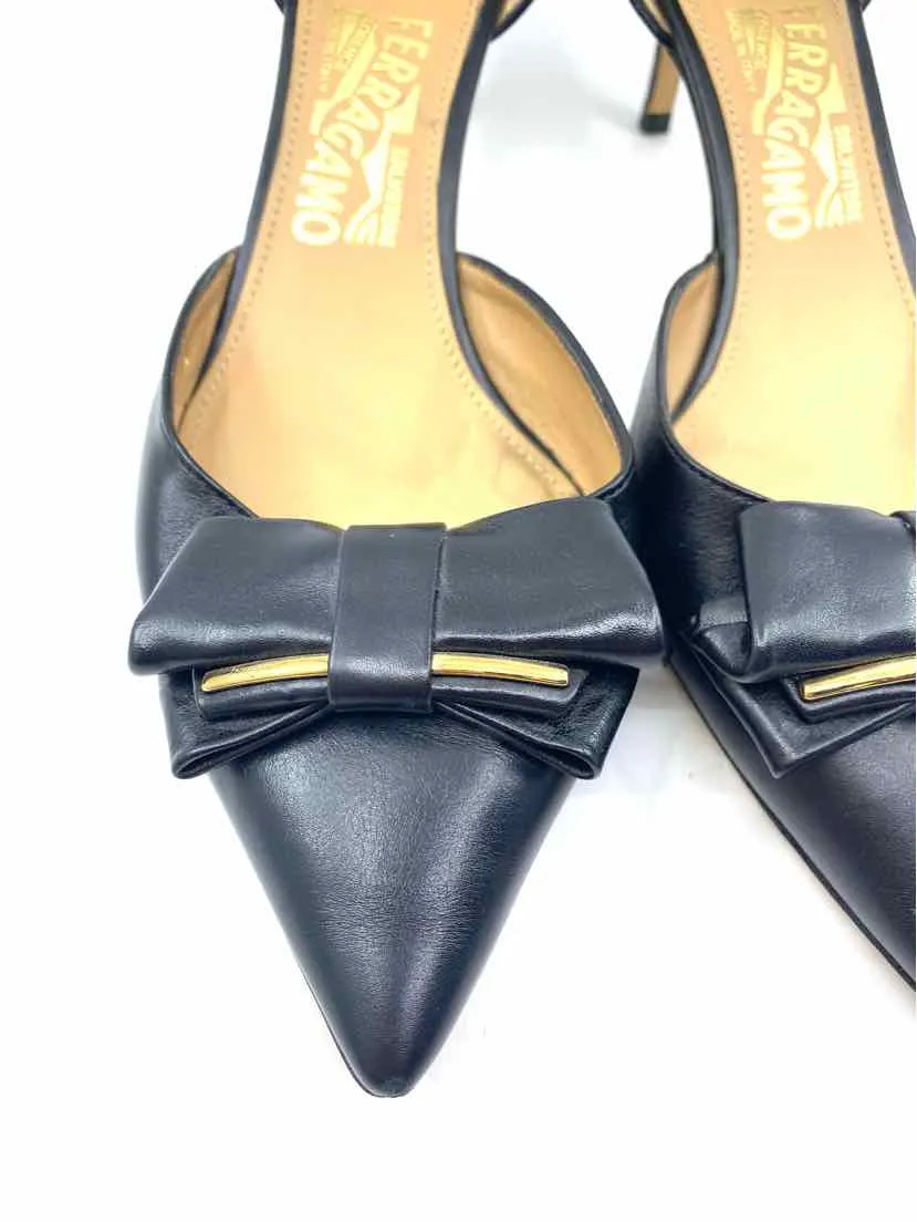 SALVATORE FERRAGAMO Black Pumps | 9.5