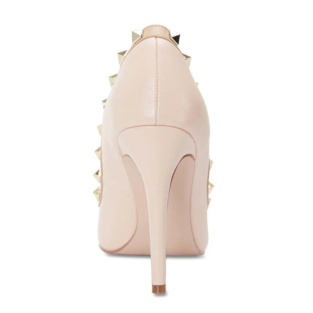 Sierra Heel in Soft Pink Leather