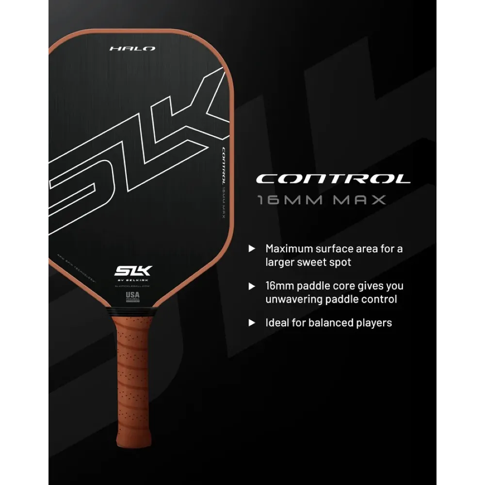 SLK by Selkirk Halo - XL Pickleball Paddle in Parris Todd Blue