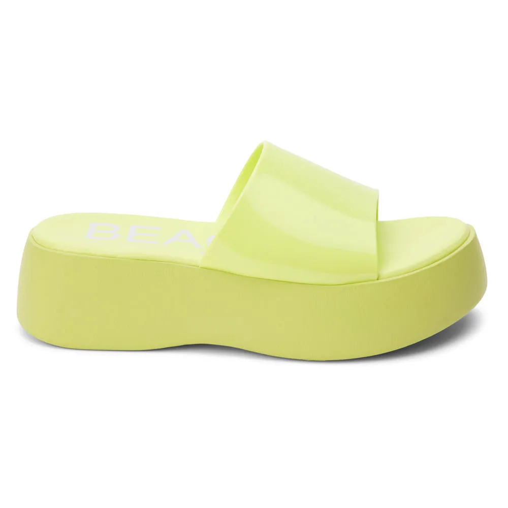 Solar Platform Slide Sandals