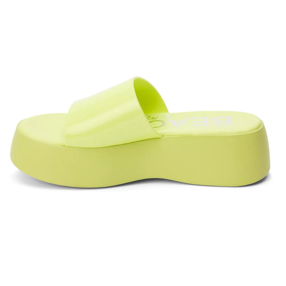 Solar Platform Slide Sandals