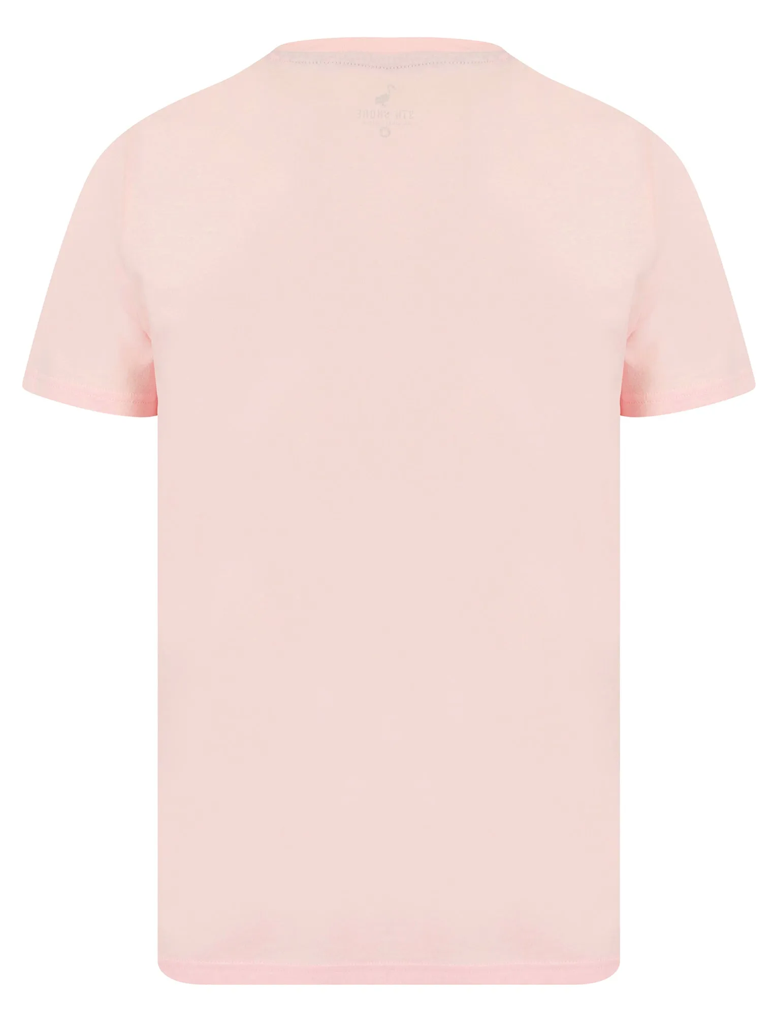 Straban Motif Cotton Jersey T-Shirt in Blushing Pink - South Shore