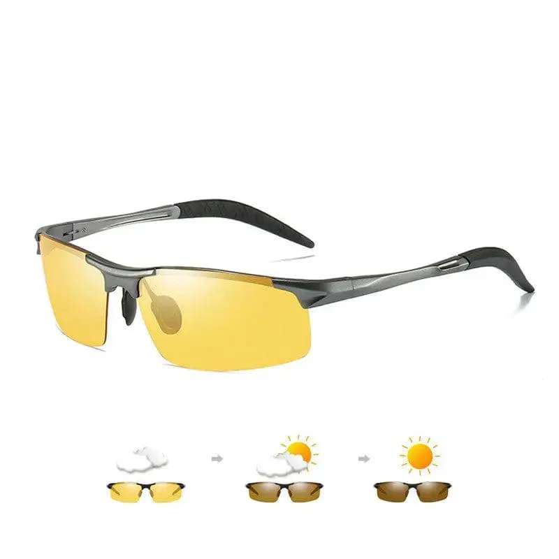 SunRay™ Day-Night Photochromic Polarized Driving Sunglasses - NH1