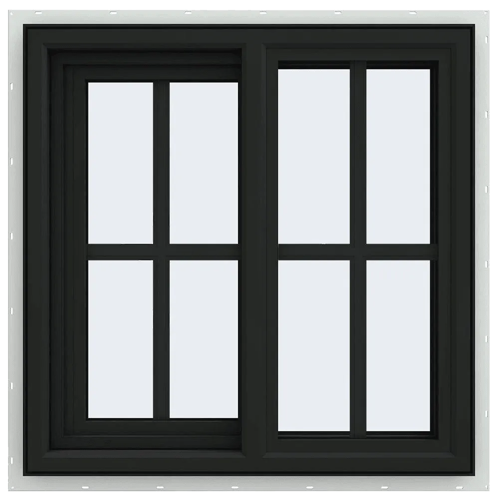 V-4500 Series Left-Hand Sliding Vinyl Window with Grids