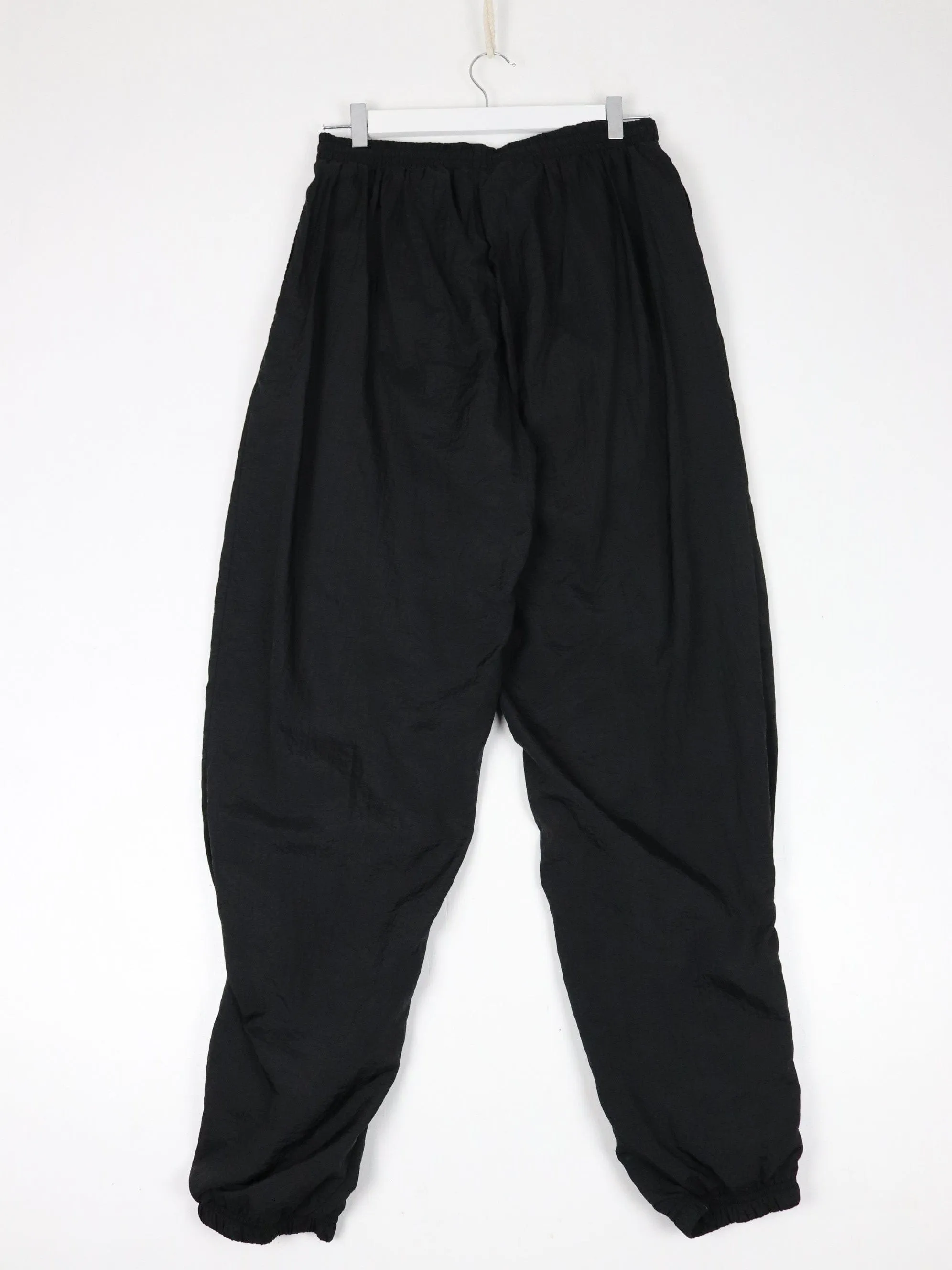 Vintage Reebok Pants Mens Large Black Track Athletic Lined