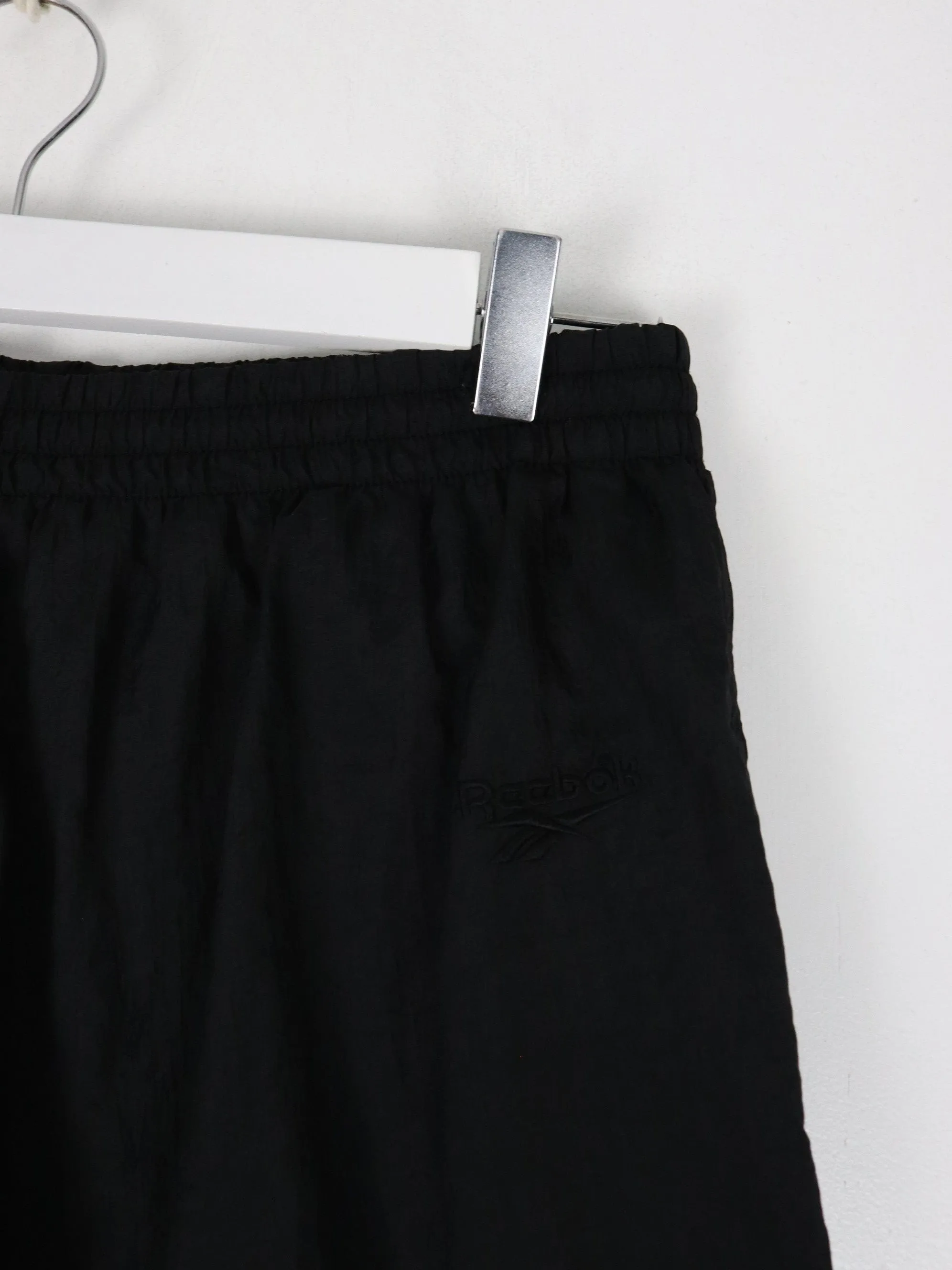 Vintage Reebok Pants Mens Large Black Track Athletic Lined