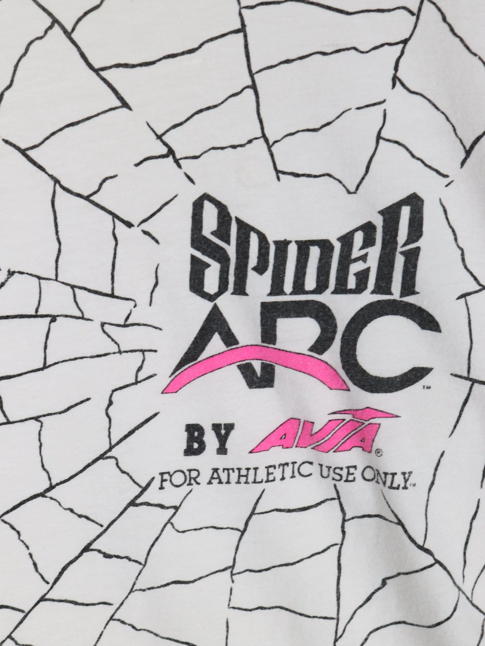 Vintage Spider ARC Avia T Shirt Mens Small White Shoes Promo