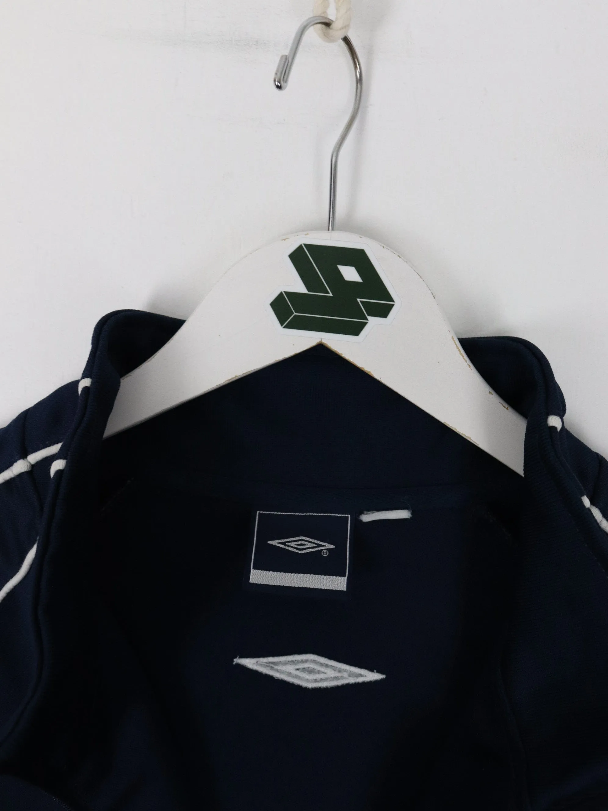 Vintage Umbro Track Jacket Mens Large Blue Athletic Full Zip