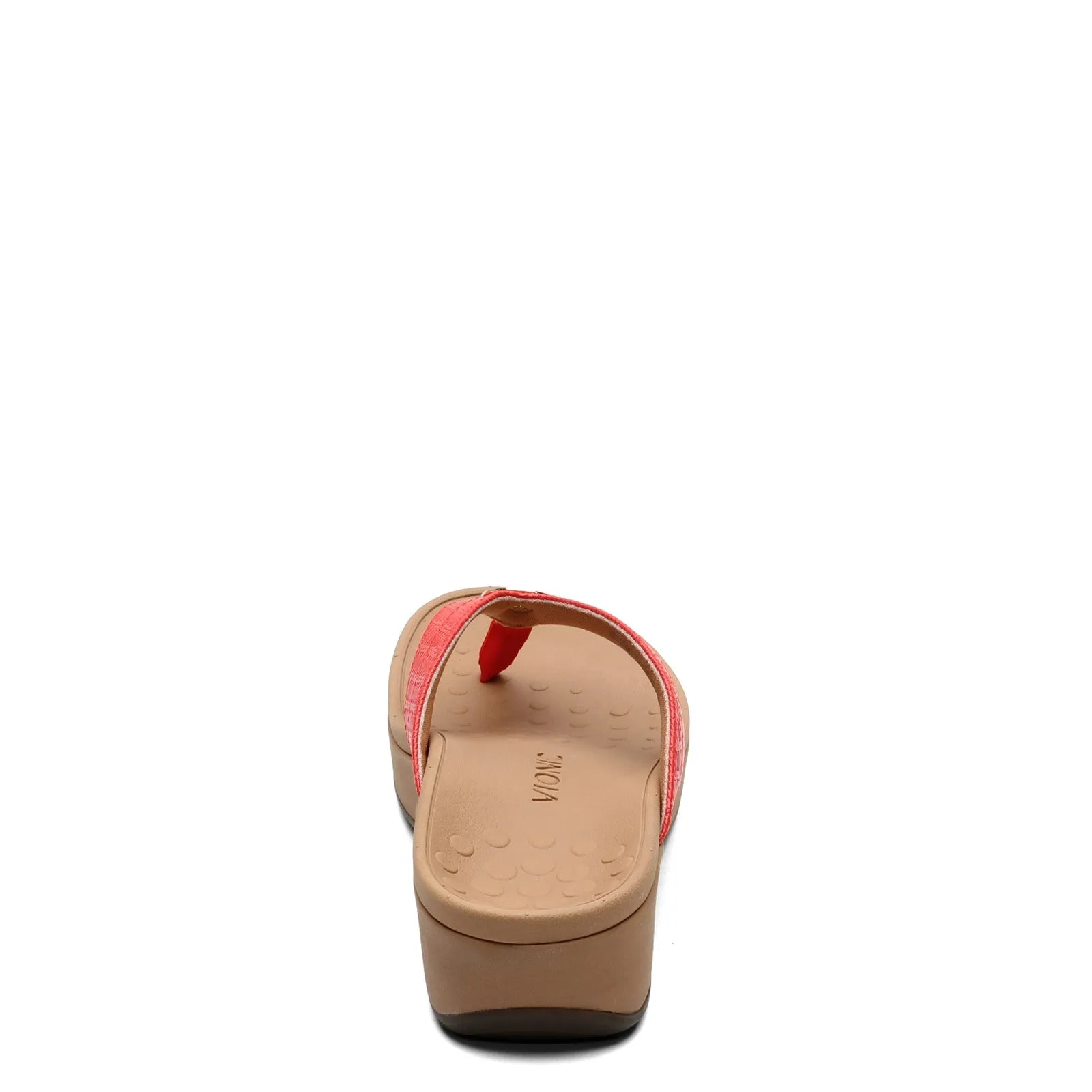 Vionic Women's Pacific Pilar Wedge Sandal - Cherry