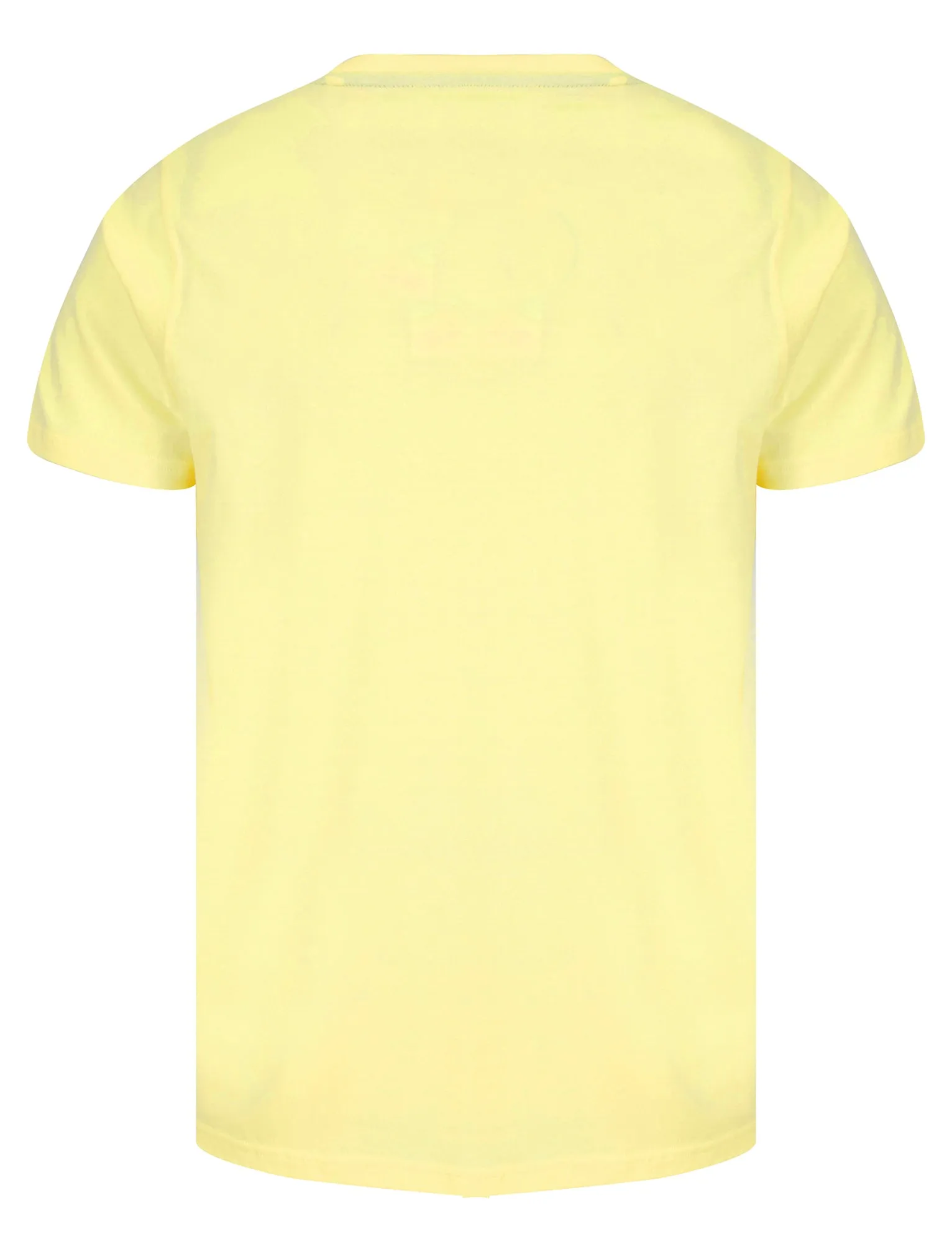 West Coast Vibes Motif Cotton Jersey T-Shirt in Pastel Yellow - South Shore